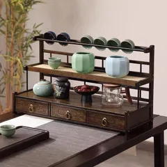 茶棚　茶道具　ガラスケース　茶道具揃一式　茶道家具　まとめ売 茶道具一式 茶道具セット 茶棚 飾り棚 茶箪笥 - メルカリ