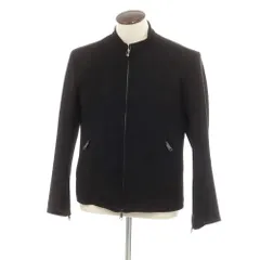 【中古】シップス SHIPS ポリエステル ジップアップ ブルゾン ライダースジャケット ブラック【サイズL】【メンズ】のサムネイル