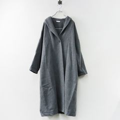 ヤラ YARRA ウールロングコート F/グレー アウター ジャケット 羽織り 上着 【2400013776851】
