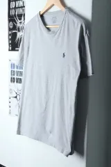 （ M ー L ） ポロ Ralph Lauren(ラルフローレン) 半袖 Tシャツ グレー ポニー 限定版- 131B5
