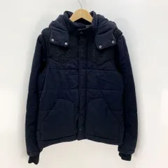 レイジブルー ジャケット ジップアップ メンズ L ブラック 細身 シンプルで着回しのきく一着◎ 大人カジュアル 中綿 RAGE BLUE ■AB48のサムネイル