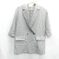 ◇ mysty woman ミスティ ウーマン 長袖 ジャケット サイズF グレー レディース E  【1407020067072】