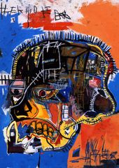 ジャン＝ミシェル・バスキア「スカル」 A3(297㎜×420㎜）アートポスター 日本製 絵画 インテリア 壁紙