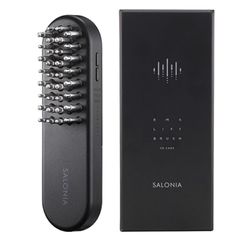 サロニア SALONIA EMS リフトブラシ 3Dケア ブラック SAL24305BK 美顔器 ems 電気ブラシ リフトアップ ハリ美容 防水 温感機能 I-ne
