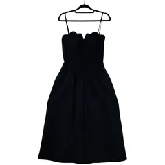 LAGUNAMOON ラグナムーン ストラップ付 ベアトップワンピース sizeM/ブラック