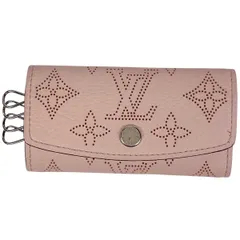 ルイ・ヴィトン Louis Vuitton ミュルティクレ 4 キーホルダー キーフック キーケース モノグラムマヒナ マグノリア(ピンク) M64056 レディース 【中古】