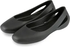 ａｄｚｕ ラバーパンプス EVA オフィスサンダル レディース フラットシューズ フラットパンプス オフィスシューズ 室内履き レインパンプス 軽量 ぺたんこ 雨の日(ブラック,  22.5 cm)