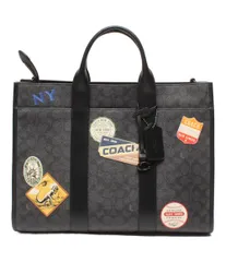 美品 コーチ 2wayトートバッグ ショルダーバッグ 斜め掛け シグネチャー CBF12 メンズ COACH