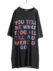 【お得なクーポン配布中!】 90s 00s ジョーク メッセージ プリント Tシャツ XXXL 黒 オールド