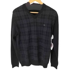 バーバリー ブルーレーベル ブラック Vネックセーター 2025年最新】BURBERRY BLUE LABEL メンズ ニット・セーターの