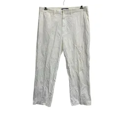 POLO RALPH LAUREN チノパンツ W36 ホワイト ポロラルフローレン ジップアップ チノパン古着卸 アメリカ仕入 2506-134