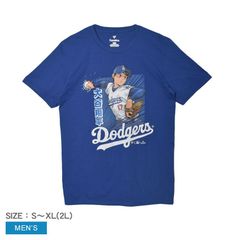 メジャーリーグベースボール 半袖Tシャツ QF6E-1746-LD3-HNS メンズ LAD 大谷翔平 グラフィック半袖Tシャツ MAJOR LEAGUE BASEBALL カラー:ブルー 品番：22690018