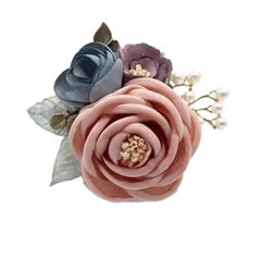 [レリカ] 花 コサージュ ブローチ 胸飾り 卒業式 入学式 フォーマル パーティ 記念日 結婚式 アクセサリー レディース (ピンク) [ピンク]