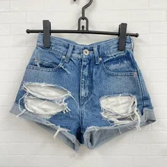 美品✨GYDA ジェイダ　ショーパン　ダメージデニムショートパンツ　XS