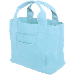 【人気商品】[HIGH FIVE] ミニトートバッグ 仕切り かるいかばん 帆布 多ポケット 多収納 底面ICカード マチ付き メンズ レディース 大容量 ミニトート ブランド シンプル 無地