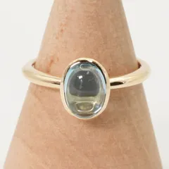 美品 ケイウノ アラジン ディズニー リング ブルートパーズ/24-5366S