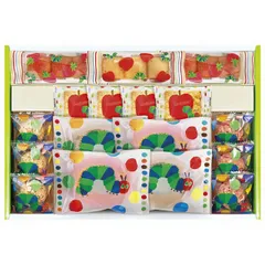 スイーツギフト はらぺこあおむし HPZ-25香典返し 御供 粗供養 詰め合わせ ギフト プレゼント 割引 景品 品物 新築祝い 結婚内祝い 出産内祝い ご挨拶 引っ越し 引越し 内祝い 写真入り メッセージカード のし