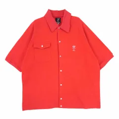 EVISU エヴィス ゴルフ フル ボタン 半袖 ポロ シャツ レッド系 40【中古】のサムネイル