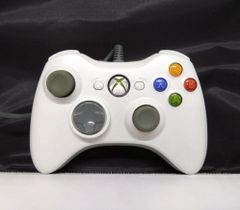 T【HY】【中古】【動作品】Microsoft マイクロソフト Xbox 360 エックスボックス 有線コントローラー ホワイト[送料無料(一部地域を除く)]HY002