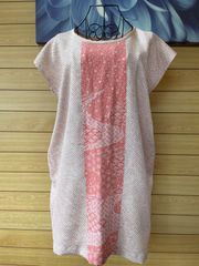 着物リメイク♥️正絹♥️反物より～白のチュニック～♥️ 着物リメイク 正絹のチュニック ハンドメイド - メルカリ