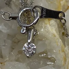 pt850 pt900 プラチナ　天然ダイヤモンド　0.07ct　ネックレス