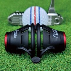 360度 バーディーライナー ドローイングアライメントツールキット プレミアム品質 - 360度 トリプル 3ライン ゴルフボール マーカー BIRDIE79 ステンシル ギフトボックス付き 3色のマーカーペン付き - 特許出願中