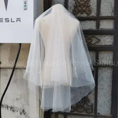 ウェディングベール ベール ホワイト パール コーム付き メッシュ 白 結婚式 花嫁 二次会 パーティー ウェディング フェミニン プリンセス 森ガール 前撮り ガーリー レース チュール 刺繍 可愛い