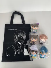 名探偵コナン SEGA セガラッキーくじ ミニマスコット ぬいぐるみ 5体セット 工藤新一 毛利蘭 服部平次 沖矢昴 ●おまけ コナンカフェ 安室透 不織布バック