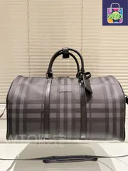 【今日特価】Burberry バーバリー ヴォヤージュトリオンフェシリーズ 大容量で収納しやすい老花格紋デザイン-WTO輸入2