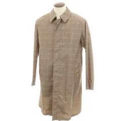 【中古】シーラップ Sealup ナイロン チェックプリント ステンカラーコート ブラウン系【サイズ50】【メンズ】のサムネイル