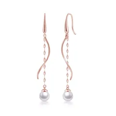 【特価セール】女性 プレゼント 母の日 誕生日 30代 20代 彼女 普段使い ジュエリー 上品 真珠 人気 レディース フックピアス 結婚式【囁き声】シルバー925 揺れる 金属アレルギー対応 パールピアス