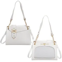 [ハルジオ] 痛バ 小さめ ミニ 痛バッグ 痛バック パール ショルダー ショルダーバッグ トートバッグ 2WAY オシャレ 可愛い 推し活バッグ いたバック 黒 白 銀 推し活 オタ活 いたば いたばっく シート (ホワイト) [ホワイト]