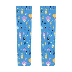 [ZVCXOE] 子供用アームスリーブ 冷却抗 UV スリーブ アンチスケート シルクスリーブ 肌に優しいアームスリーブ 男の子と女の子用 0