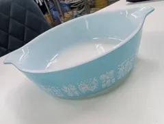 値下げオールドパイレックスブルーローレルグリーンローレル