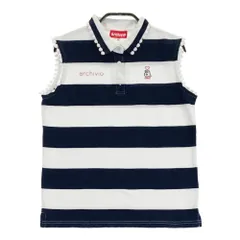 サイズ：36 ARCHIVIO アルチビオ  ノースリーブポロシャツ ボーダー ホワイト系 [240101255558]# ゴルフウェア レディース ストスト