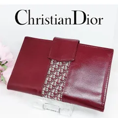 美品✨ワインカラー クリスチャンディオール トロッター ヴィンテージ 二つ折財布