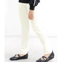 Bee【クーポン利用で20％OFF♪】ストレッチパンツ◇Nホワイト◇韓国子供服 韓国子ども服 韓国こども服 キッズ 女の子 ガールズ 100 110 120 130 140 150