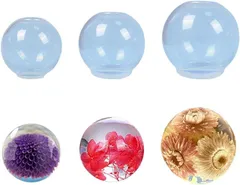 FUPUTWO シリコンモールド 球体 UVレジン型 ボール 丸 手作り DIY ハンドメイド( 3点セット)