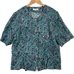 美品 ノーブランド  ペイズリー 春夏 SS 半袖シャツ ポリエステル マルチカラー レディース 15BR【古着】【中古】【送料無料】