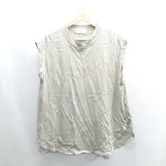 ◇ ⊂ ADAM ET ROPE アダムエロペ - ノースリーブカットソー サイズF カーキ レディース E  【1409240035732】のサムネイル