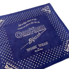 60s ビンテージ オシュコシュ ドット柄 コットン バンダナ ネイビー 60年代 Vintage ヴィンテージ  OSHKOSH Bgosh
