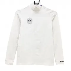 パーリーゲイツ 長袖ハイネックシャツ 白 織生地 レディース 00(XS) ゴルフウェア 2023年モデル PEARLY GATES