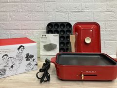 ブルーノ　コンパクトホットプレート　レッド　中古品