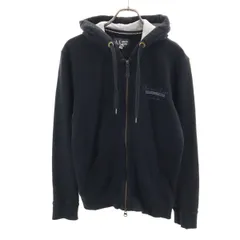 ARMANI JEANS アルマーニジーンズ 長袖 ジップパーカー S ブラック メンズ 古着