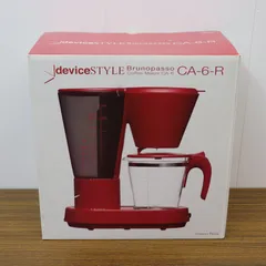 【新品・未使用】deviceSTYLE デバイスタイル Brunopasso ブルーノパッソ コーヒーメーカー CA-6-R イタリアンレッド 生活家電 珈琲 即日発送 ラクル家電館のサムネイル