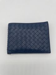 BOTTEGA VENETA　二つ折り財布　ネイビー　品番：113112V46514130【F00020】