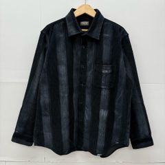 SUGAR CANE Corduroy L/S Shirt サイズL ブラック シュガーケーン 長袖 コーデュロイ シャツ ストライプ ペンキ加工 片ポケ 黒 東洋エンタープライズ 【X0522-001】□217