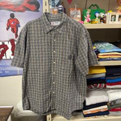 良品 CHAPS チャップス POLO RALPH LAUREN ポロラルフローレン  半袖 チェック シャツ ブルー LLサイズ  使い回し◎ サイズM 古着MIX アメカジ SS大活躍！