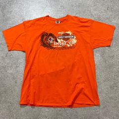 ハーレーダビッドソン 半袖Tシャツ オレンジ XXL【ST162】
