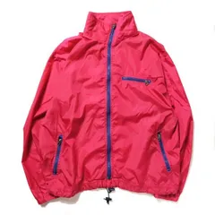 90's LLビーン フルジップ ナイロンジャケット (Ｍ〜L位) 濃ピンク系 パッカブル ロゴ刺繍 90年代 旧タグ オールド アウトドア L.L.BEAN　アメリカ古着 USED  ビンテージ ヴィンテージ